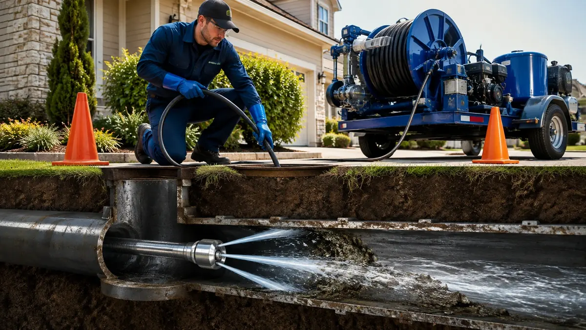 Main Sewer Line Hydro Jet Cleaning in Big Sur