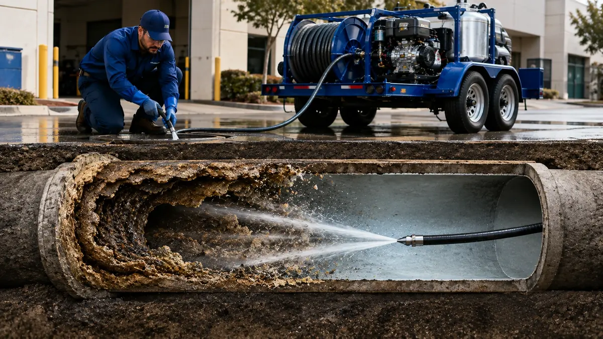 Sewer Pipe Descaling in Big Sur