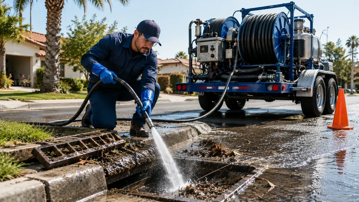 Storm Drain Hydro Jet Cleaning in Big Sur